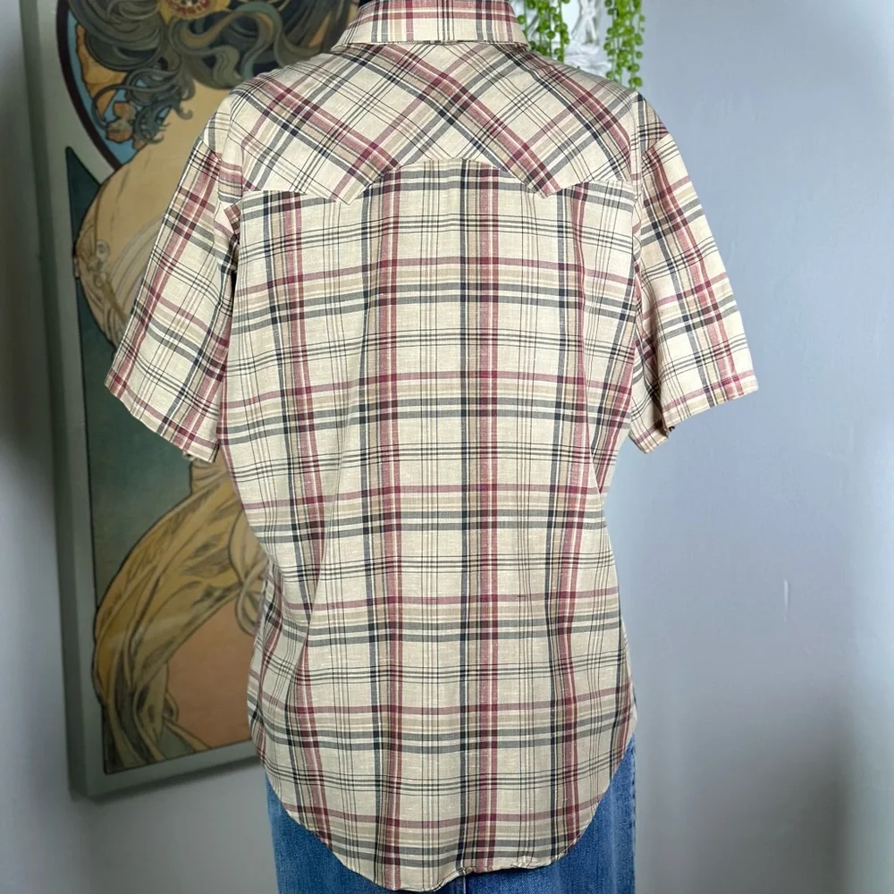 Vintage Levi’s Pearl Snap Western Button Down Dress Shirt